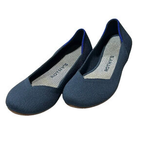 Rothy's Navy Blue Round Toe Slip On Flat Women's 5